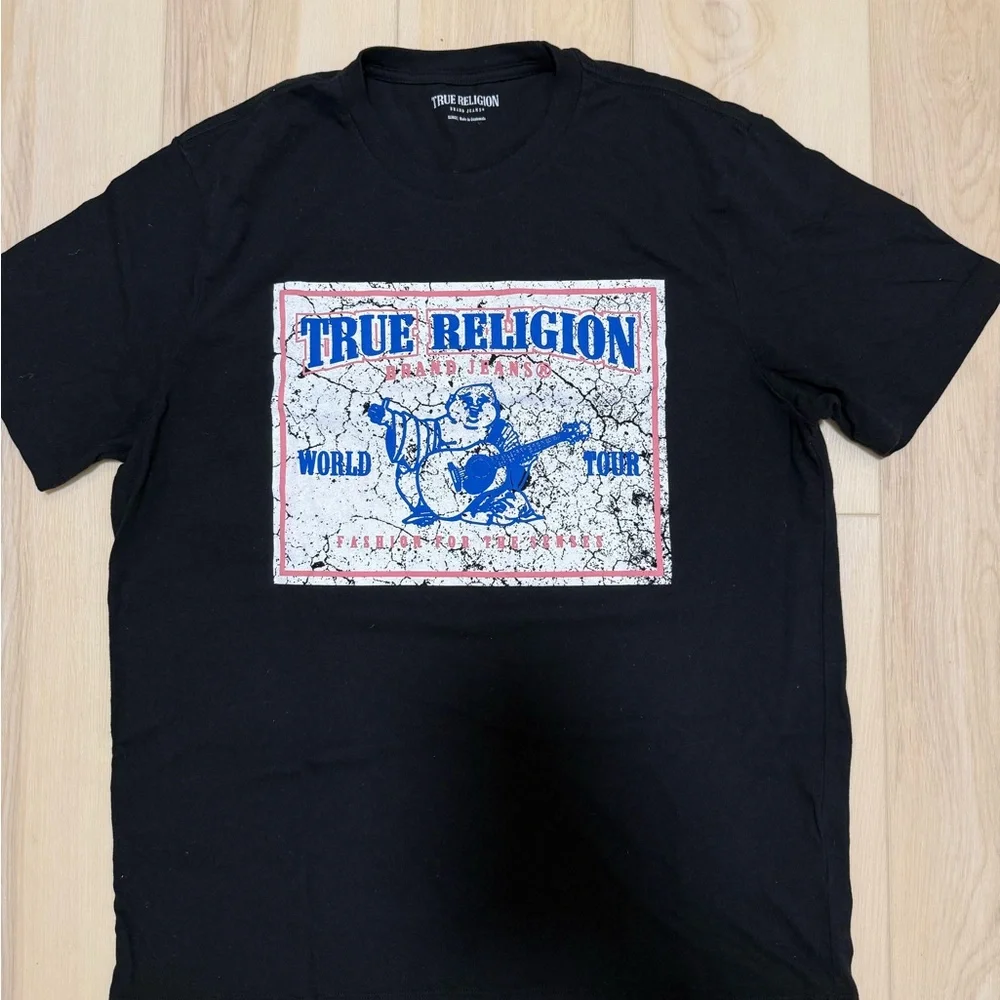True Religion Black Graphic Tee